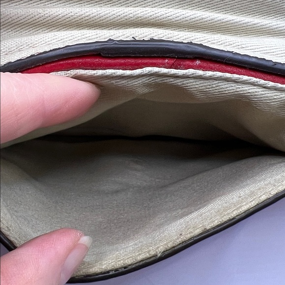 Vintage RL Ralph Lauren RL67 Red leather hobo style shoulder bag Purse Handbag - Picture 13 of 16